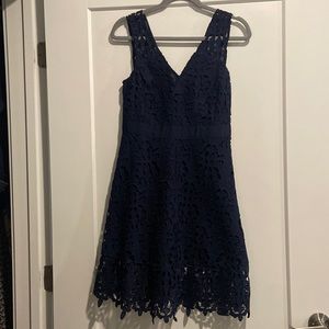 Banana Republic Navy A Line MIDI Dress